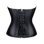 Корсет с застежкой молнией Star Night Sexy Leather и шнуровкой, черный, XS (без коробки)