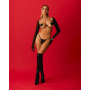 Украшение на тело Obsessive Lustique Black harness bra S/M/L