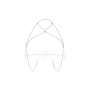 Украшение на тело Obsessive Lustique White harness bra S/M/L
