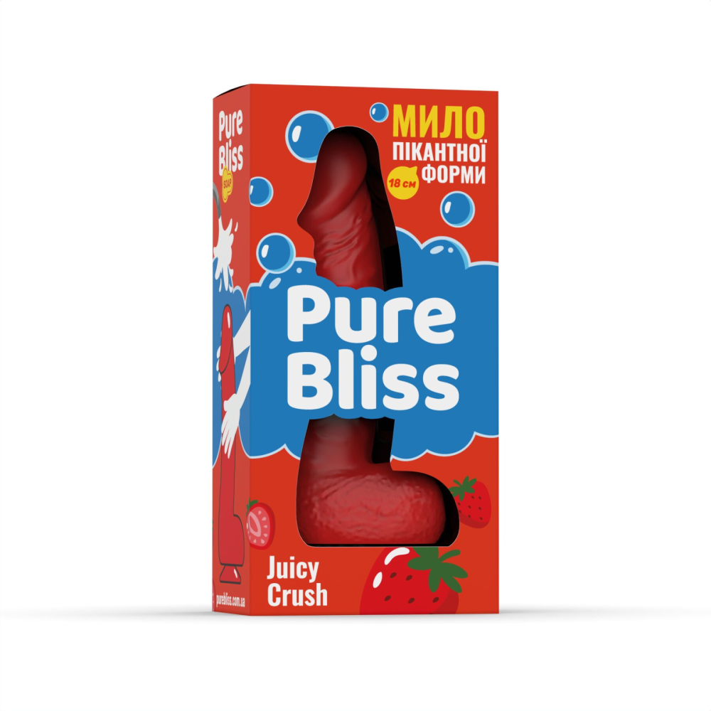 Ароматное мыло пикантной формы Pure Bliss Red Juicy Crush (Ягодный взрыв) 18 см