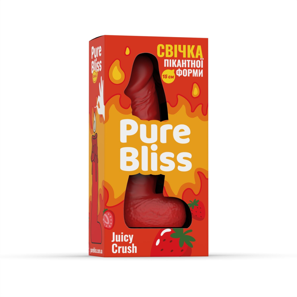 Ароматное свеча пикантной формы Pure Bliss Red Juicy Crush (Ягодный взрыв) 15 см