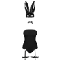 Эротический костюм кролика Obsessive Bunny costume S/M black (мятая упаковка!!!)