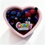 Массажная свеча с ароматом черники Candy Blueberry в форме сердца, 70 мл