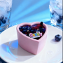 Массажная свеча с ароматом черники Candy Blueberry в форме сердца, 70 мл
