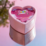 Массажная свеча с ароматом жвачки Candy Bubble Gum в форме сердца, 70 мл