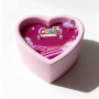 Массажная свеча с ароматом жвачки Candy Bubble Gum в форме сердца, 70 мл