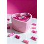 Массажная свеча с ароматом жвачки Candy Bubble Gum в форме сердца, 70 мл