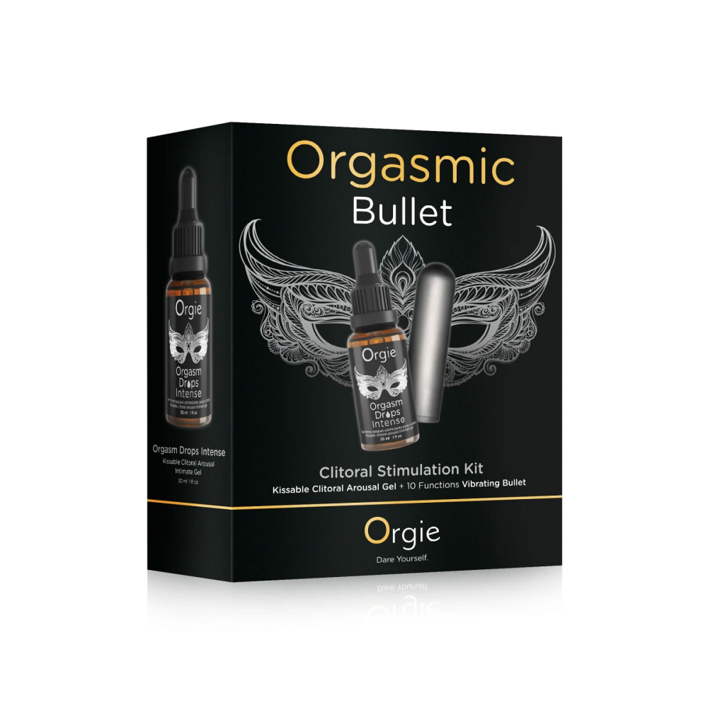 Набор Orgie Orgasmic Bullet: возбуждающие капли и виброшарик