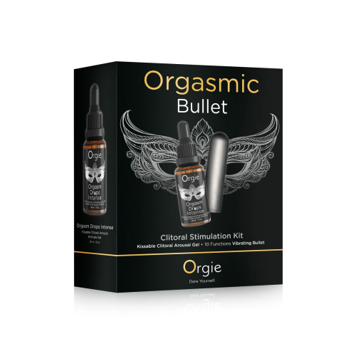 Набор Orgie Orgasmic Bullet: возбуждающие капли и виброшарик