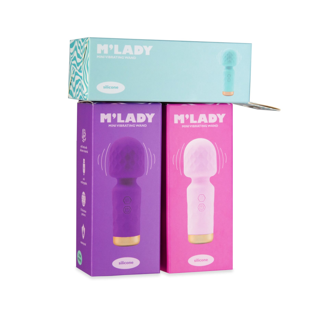 Вибромассажер M’Lady Mini Vibrating Wand Purple