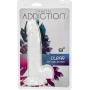 Прозрачный фаллоимитатор на присоске ADDICTION — Clear Dildo with Balls 8″, вибропуля в подарок