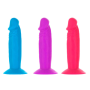 Набор фаллоимитаторов ADDICTION Silly Willy 3.3” Silicone Dildo, 3 цвета, 12 шт