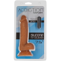Фаллоимитатор ADDICTION Steven 7.5" Silicone Dong Caramel, вибропуля в подарок