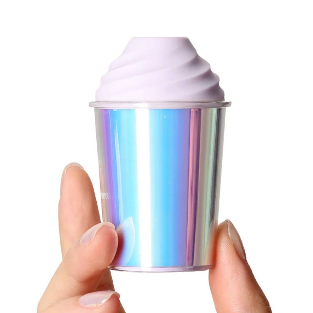 Вакуумний стимулятор в форме стаканчика для коктейля с трубочкой BeYourLover Joy Cup голубой