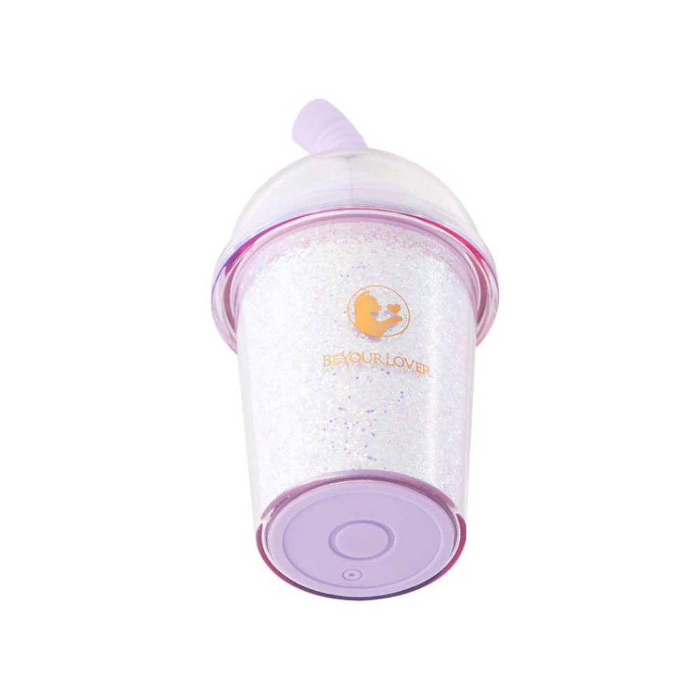 Вакуумний стимулятор в форме стаканчика для коктейля с трубочкой BeYourLover Joy Cup лиловый