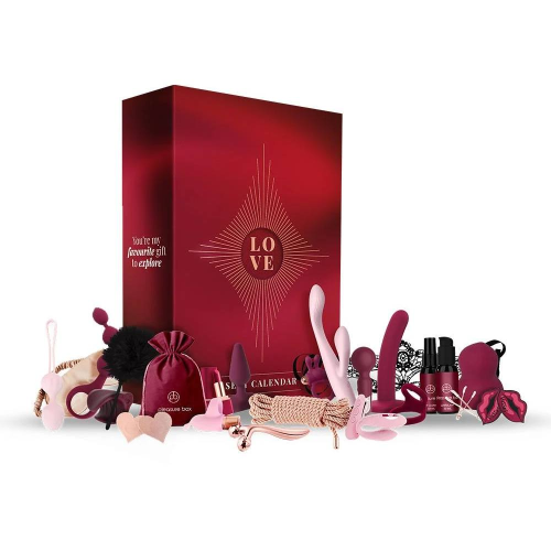 Адвент-календар Dream Toys Pleasure Box, красный, 24 предмета