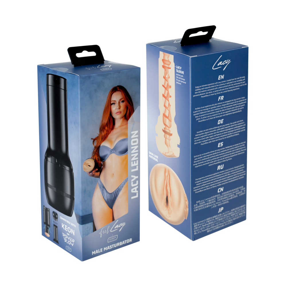 Мастурбатор Kiiroo Feel Lacy Lennon PBC, совместимый с PowerBlow и Keon