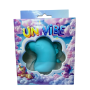 Стимулятор клитора с длинным вращающимся язычком UNIVIBE Единорог, 10 режимов, голубой