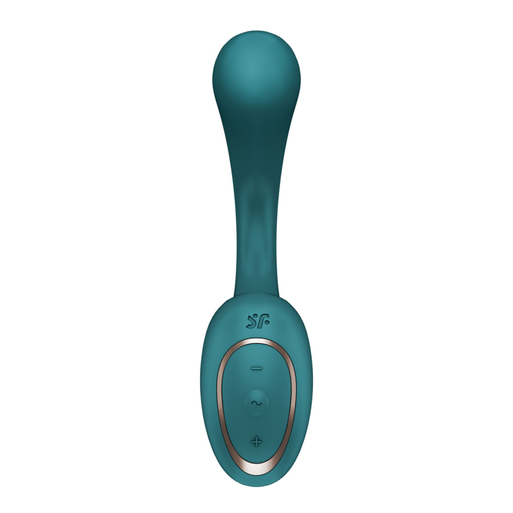 Вагинально-клиторальный вибратор Satisfyer G for Goddess 2 Bottle Green, 2 мотора