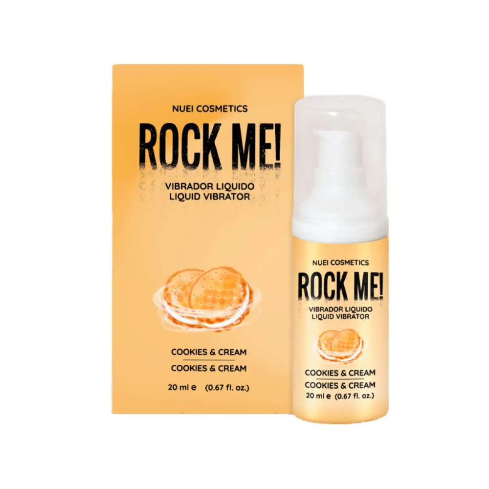 Жидкий вибратор NUEI ROCK ME со вкусом печенья и сливок, 20 мл