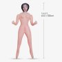 Секс-кукла с 3 отверстиями Crushious ALICIA The Inflatable Nurse, бежевая, 155 см