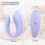 Вибратор для пар Every Night Toys Anthea с пультом, лавандовый, 19.8 х 6.3 см