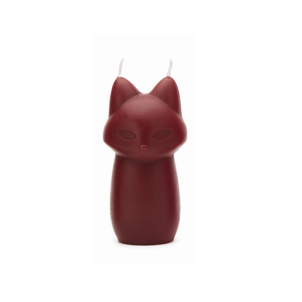 Свеча лисичка низкотемпературная Roomfun Scepter Red с ароматом, темно-красная