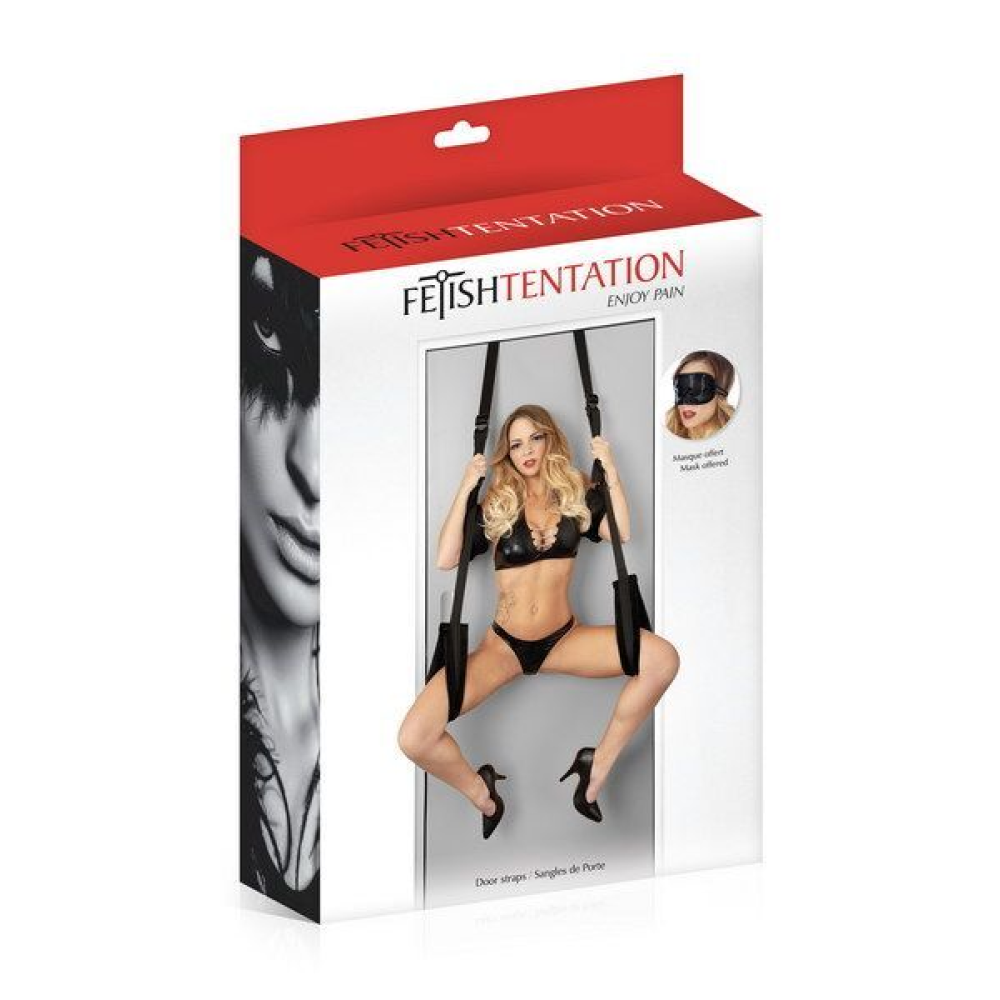 Секс-качели на дверь Fetish Tentation Door Straps с маской на глаза (мятая упаковка!!!)