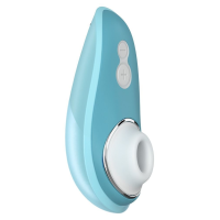 Вакуумный клиторальный стимулятор Womanizer Liberty Blue, магнитная крышка, 2 насадки
