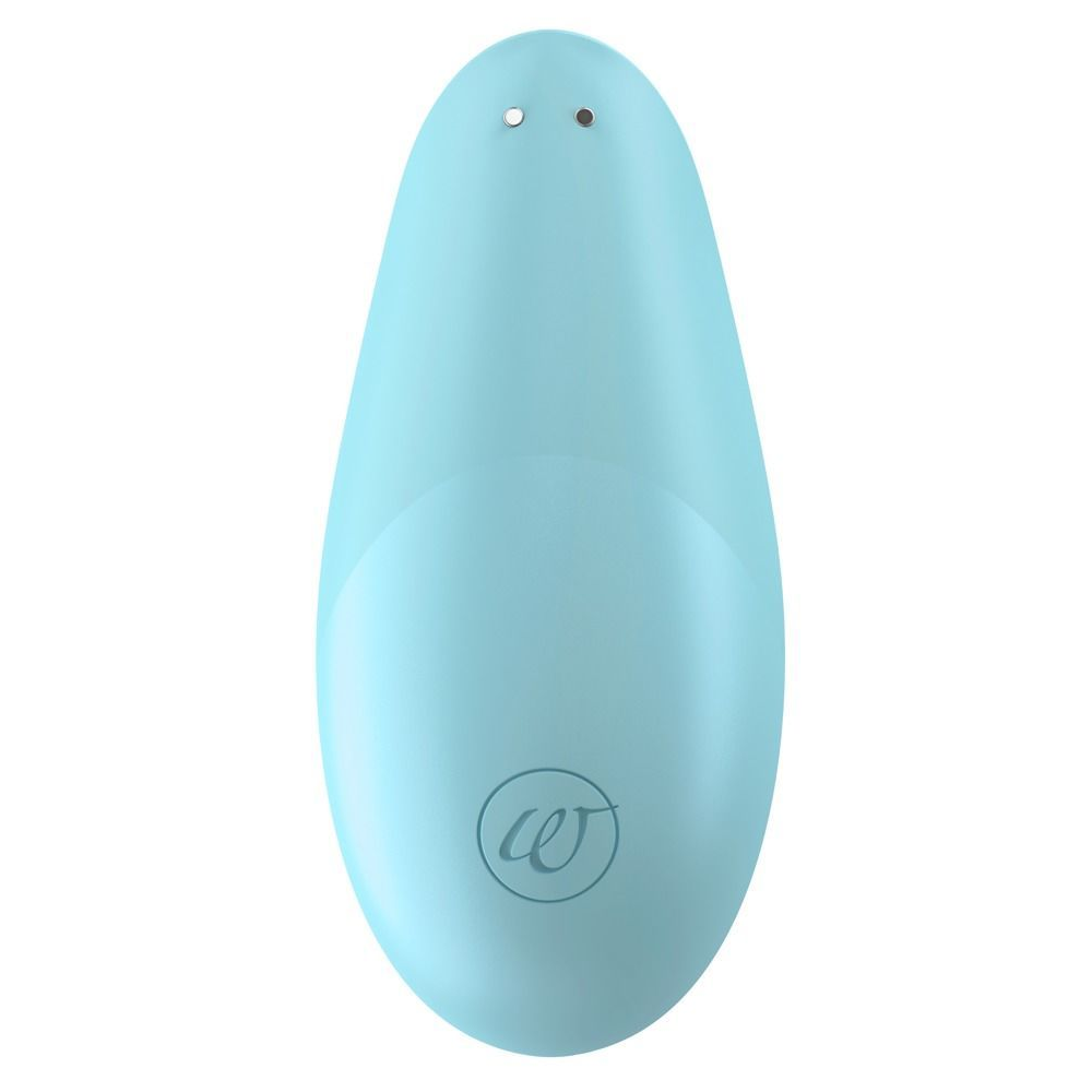 Вакуумный клиторальный стимулятор Womanizer Liberty Blue, магнитная крышка, 2 насадки