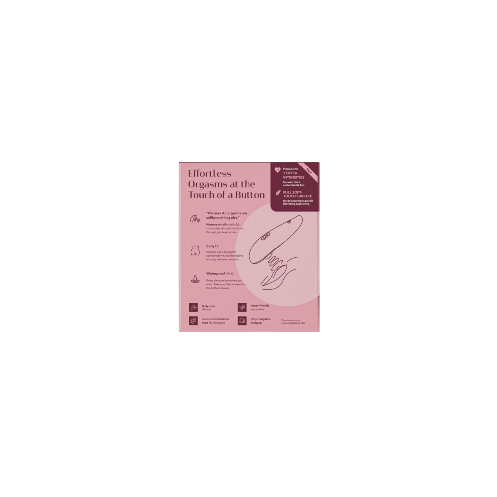 Вакуумный клиторальный стимулятор Womanizer Classic 2 - Bordeaux, 10 режимов, функция Afterglow