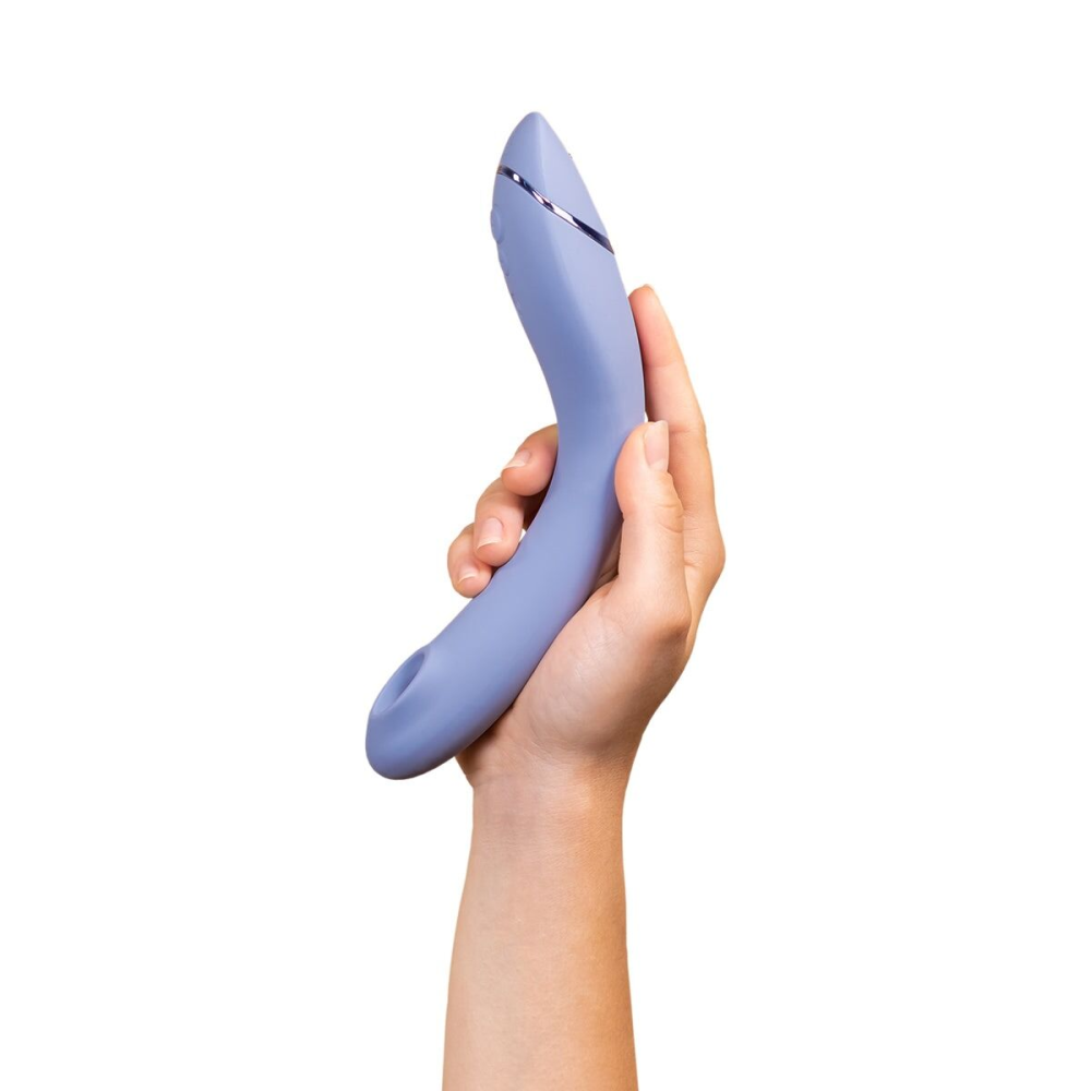 Вакуумный стимулятор для точки G и клитора с вибрацией Womanizer OG Lilac, 12 уровней, 3 режима