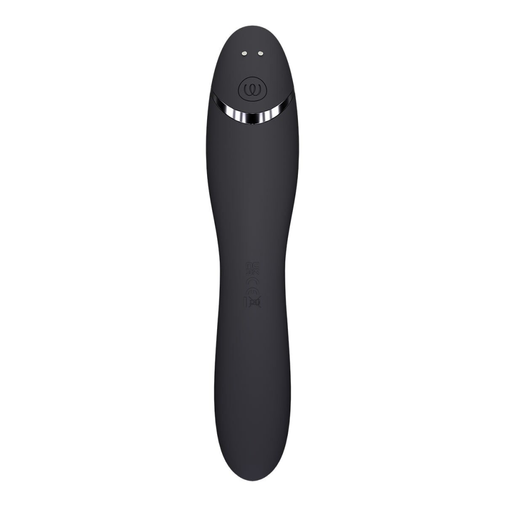 Вакуумный стимулятор для точки G и клитора с вибрацией Womanizer OG Dark Grey, 12 уровней, 3 режима