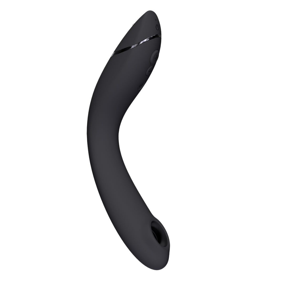 Вакуумный стимулятор для точки G и клитора с вибрацией Womanizer OG Dark Grey, 12 уровней, 3 режима