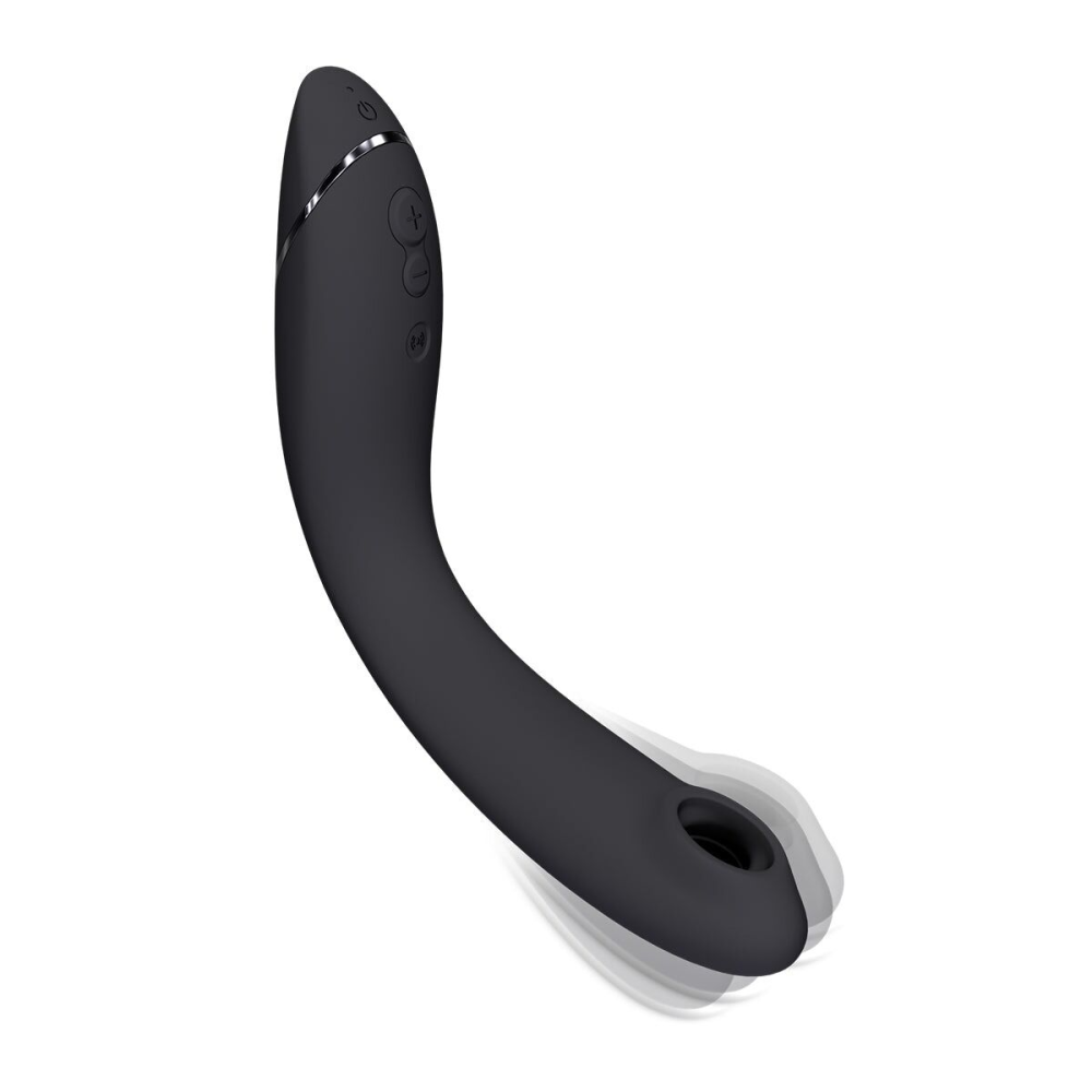 Вакуумный стимулятор для точки G и клитора с вибрацией Womanizer OG Dark Grey, 12 уровней, 3 режима