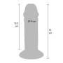 Фаллоимитатор реалистичный на присоске TOY JOY Deluxe Dual Density, 15 × 4 см