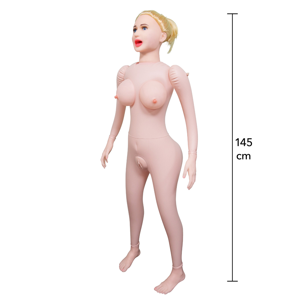 Секс-кукла Hidden Desire Lusty Lola с вагиной, анусом и ртом, бежевая, 145 см