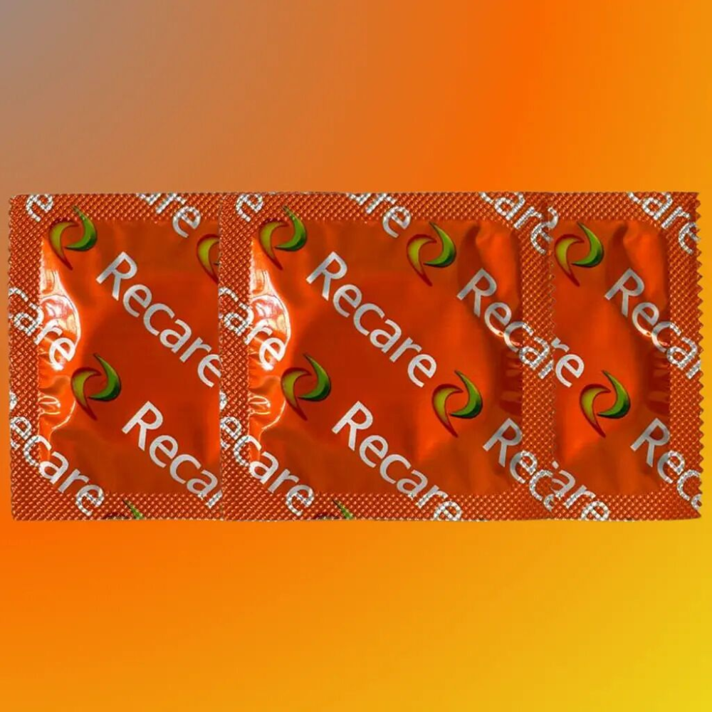Презервативы Recare Color Fruit Flavour Condoms 3 шт, ароматы: мята, банан, клубника