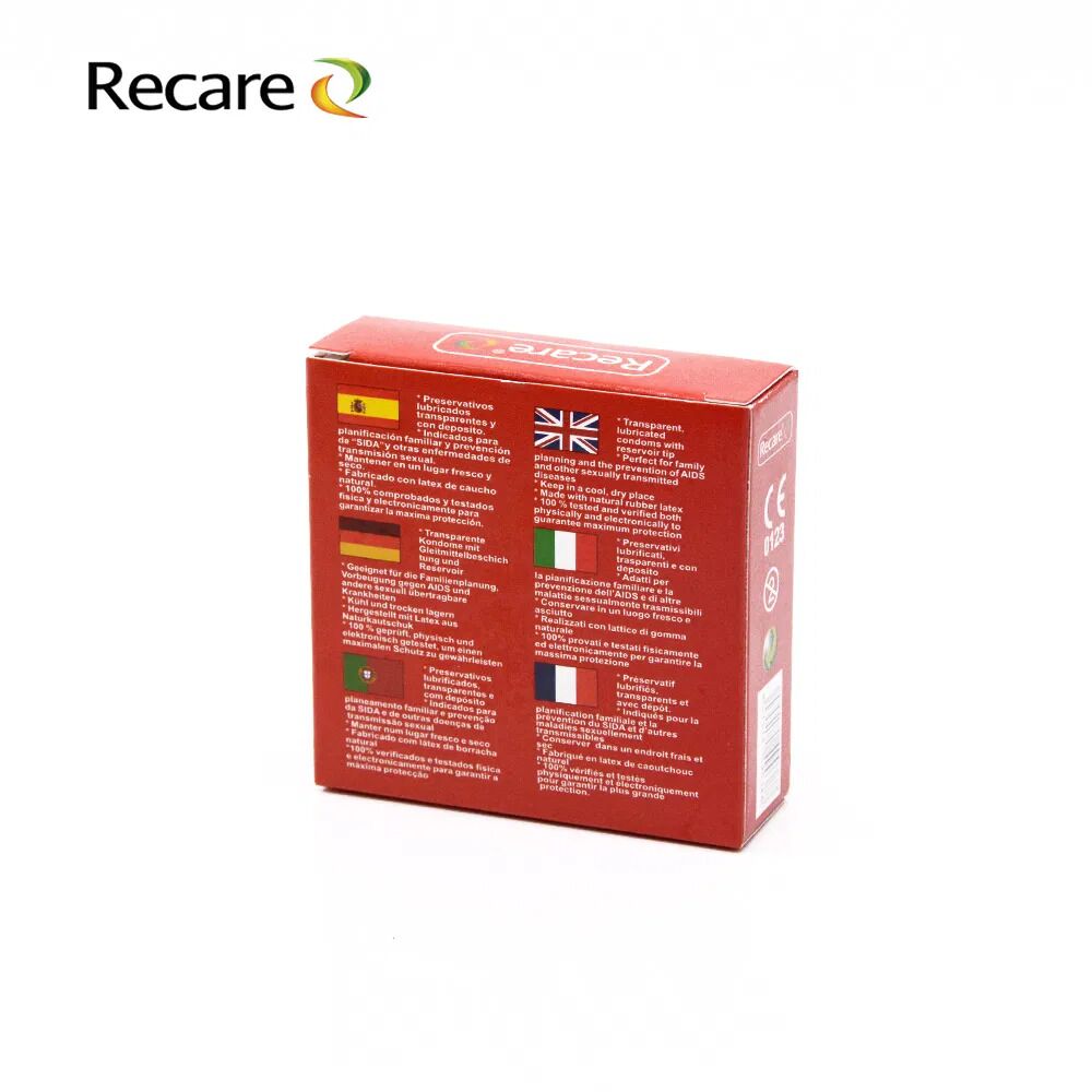 Презервативы Recare Cola Dotted&Ribbed Condoms 3 шт, с пупырышками и ребрами, аромат: Кола