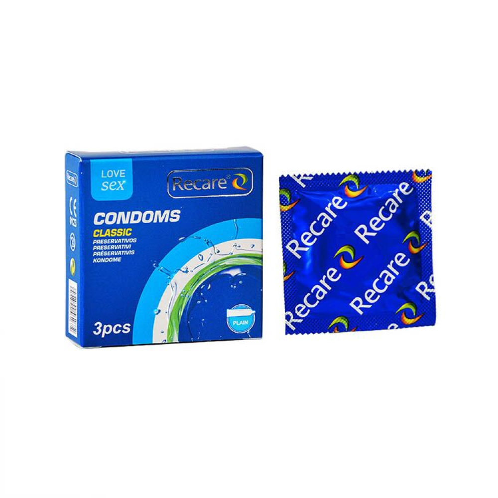 Презервативы Recare Classic Condoms 3 шт, классические