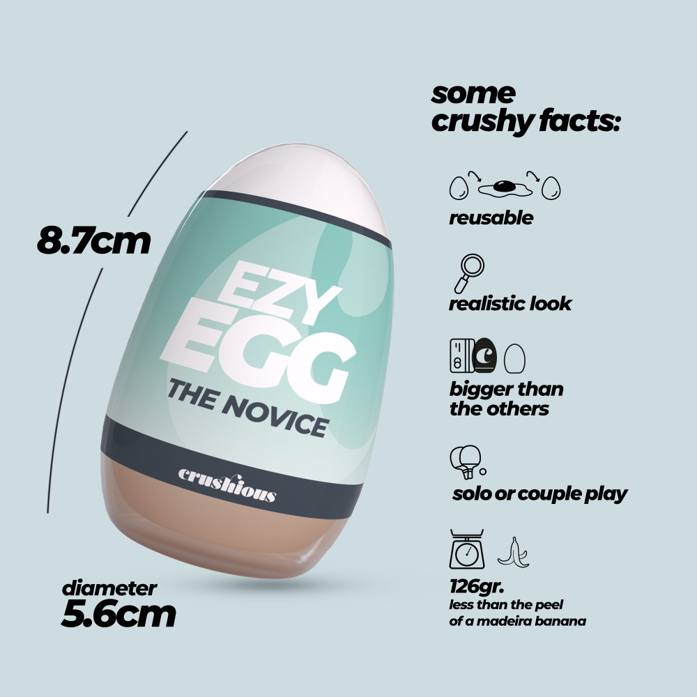 Мастурбатор-яйцо, вагина CRUSHIOUS EZY EGG THE Novice, реалистичный
