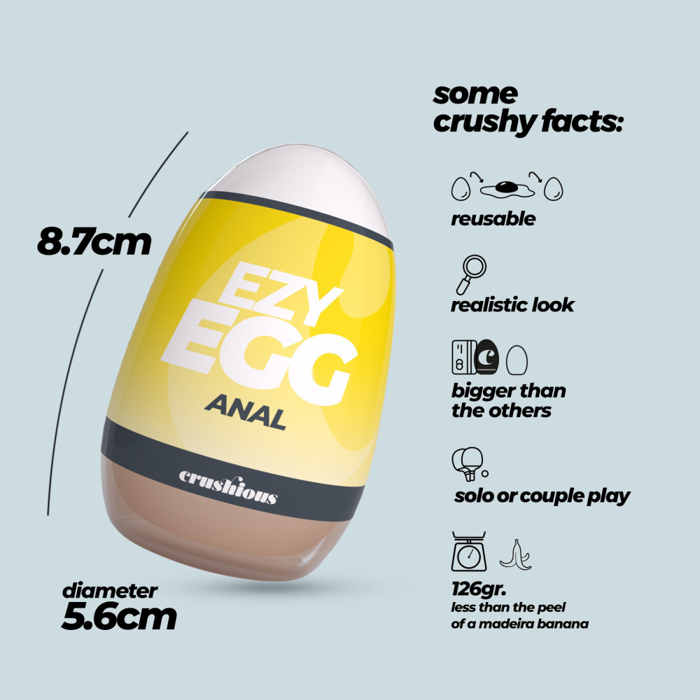Мастурбатор-яйцо, анал CRUSHIOUS EZY EGG THE Anal, реалистичный