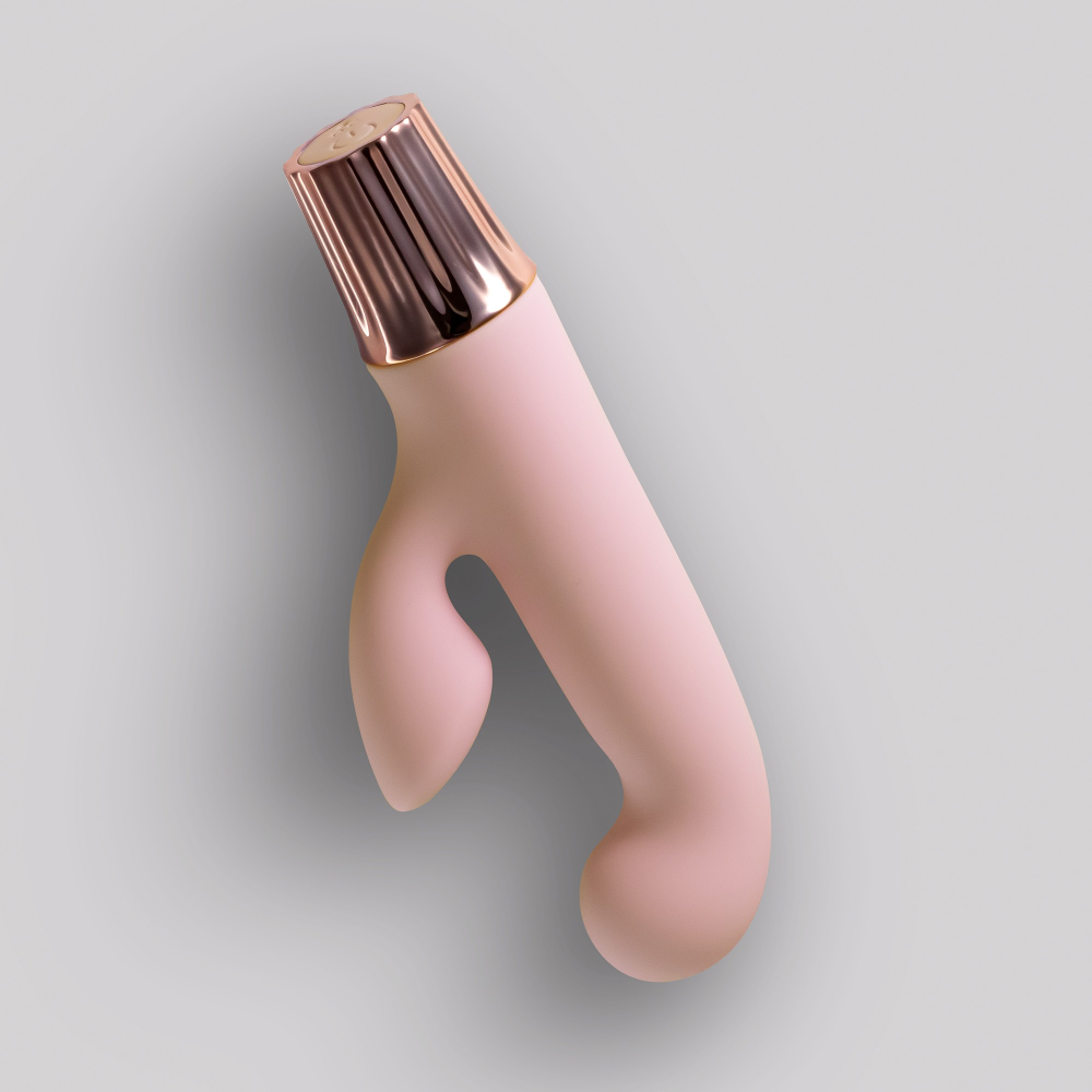 Вибратор-кролик CRUSHIOUS Mellow Cony, розовый, 13,5 х 2,5 см