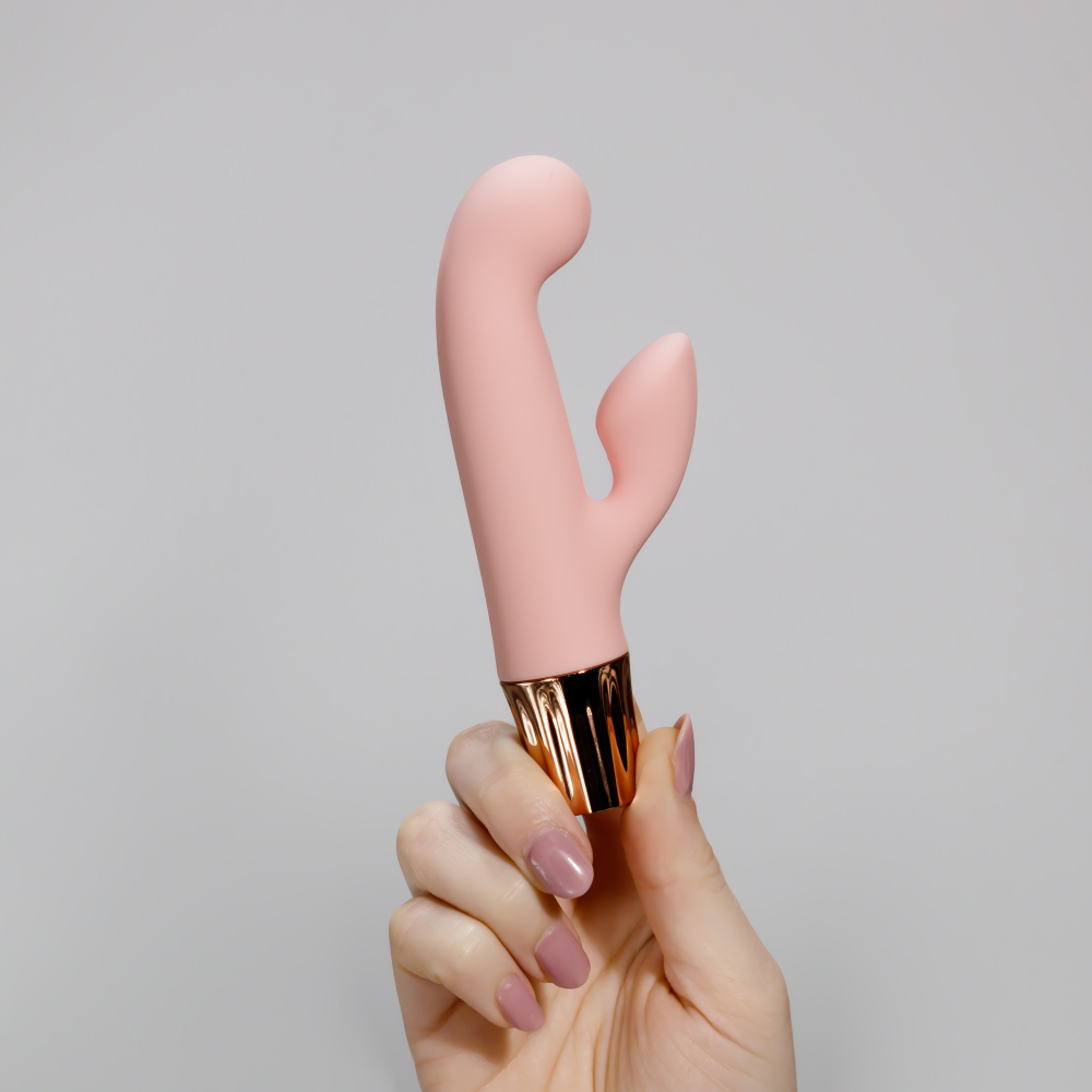 Вибратор-кролик CRUSHIOUS Mellow Cony, розовый, 13,5 х 2,5 см