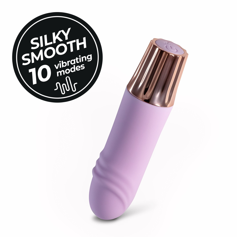 Мини-вибратор CRUSHIOUS Mellow Waves, лавандовый, 11 х 2,6 см