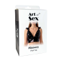 Лакированный виниловый лиф с шипами Art of Sex - Mistress, красный, размер S