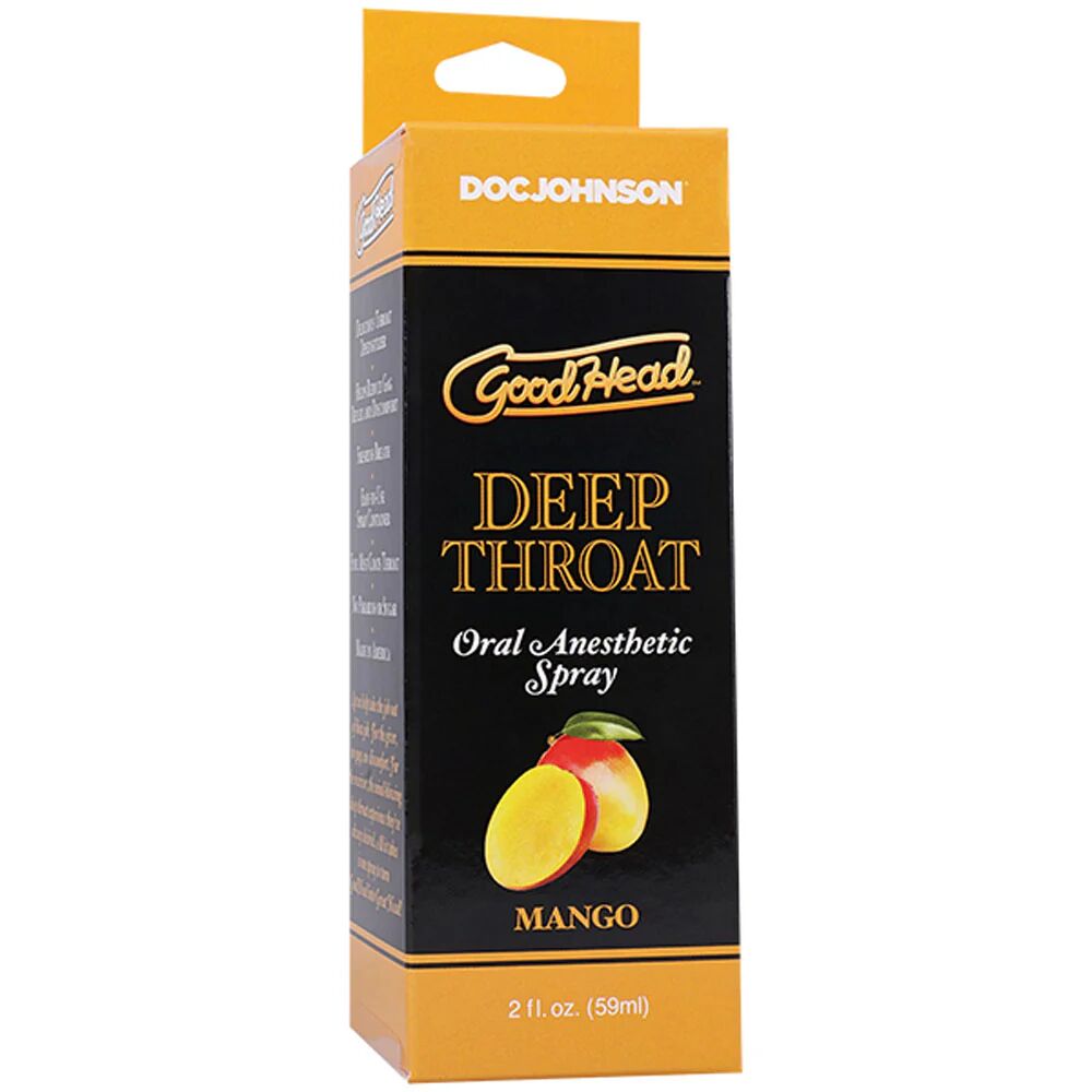 Спрей для минета Doc Johnson GoodHead DeepThroat Spray – Mango 59 мл для глубокого минета