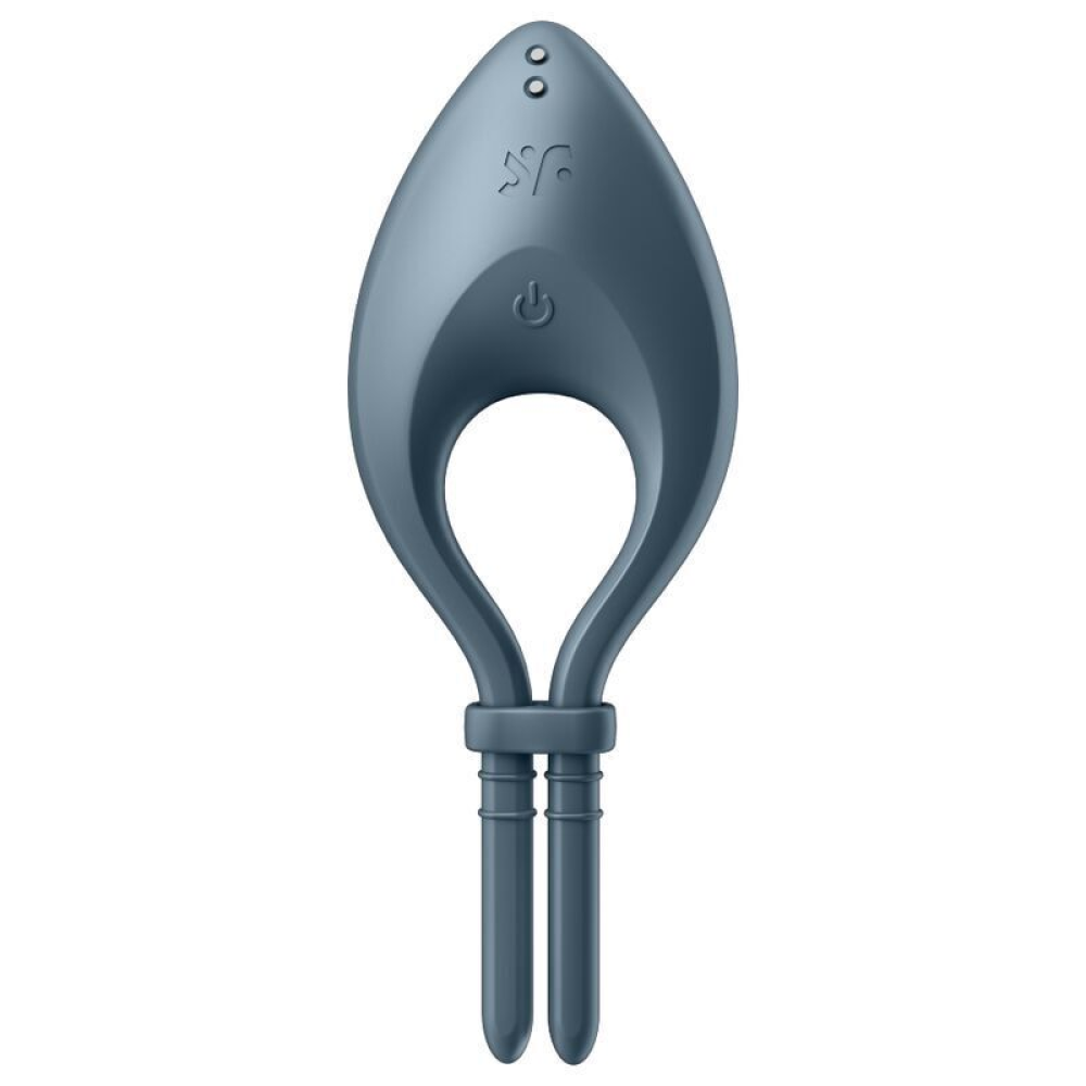 Эрекционное смарт виброкольцо лассо Satisfyer Bullseye Dark Blue (повреждена упаковка!!!)