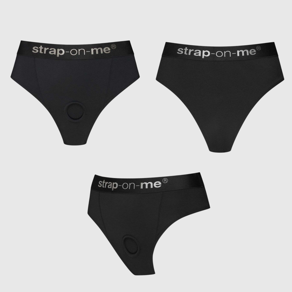 Трусики с фиксацией дилдо Strap-On-Me Harness Lingerie Idole - XL - Black