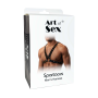 Мужская портупея Art of Sex - Spartacus, экокожа, цвет черный, размер L-2XL